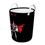 Spartan Warrior Print Round Laundry Basket
