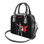 Spartan Warrior Print Shoulder Handbag