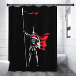 Spartan Warrior Print Shower Curtain