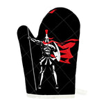 Spartan Warrior Print Single Oven Mitt