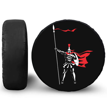 Spartan Warrior Print Tire Cover