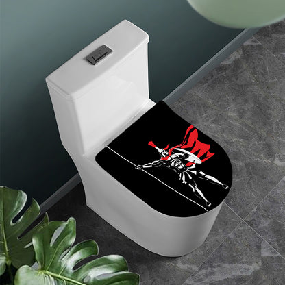 Spartan Warrior Print Toilet Lid Cover