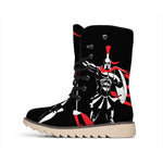 Spartan Warrior Print Winter Boots
