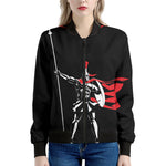 Spartan Warrior Print Women's Bomber Jacket