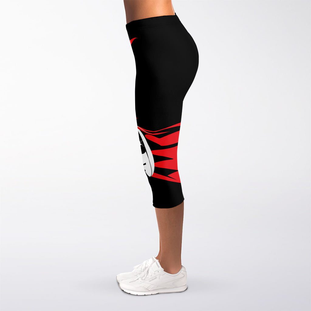 Spartan Warrior Print Women's Capri Leggings