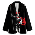 Spartan Warrior Print Women's Cotton Blazer