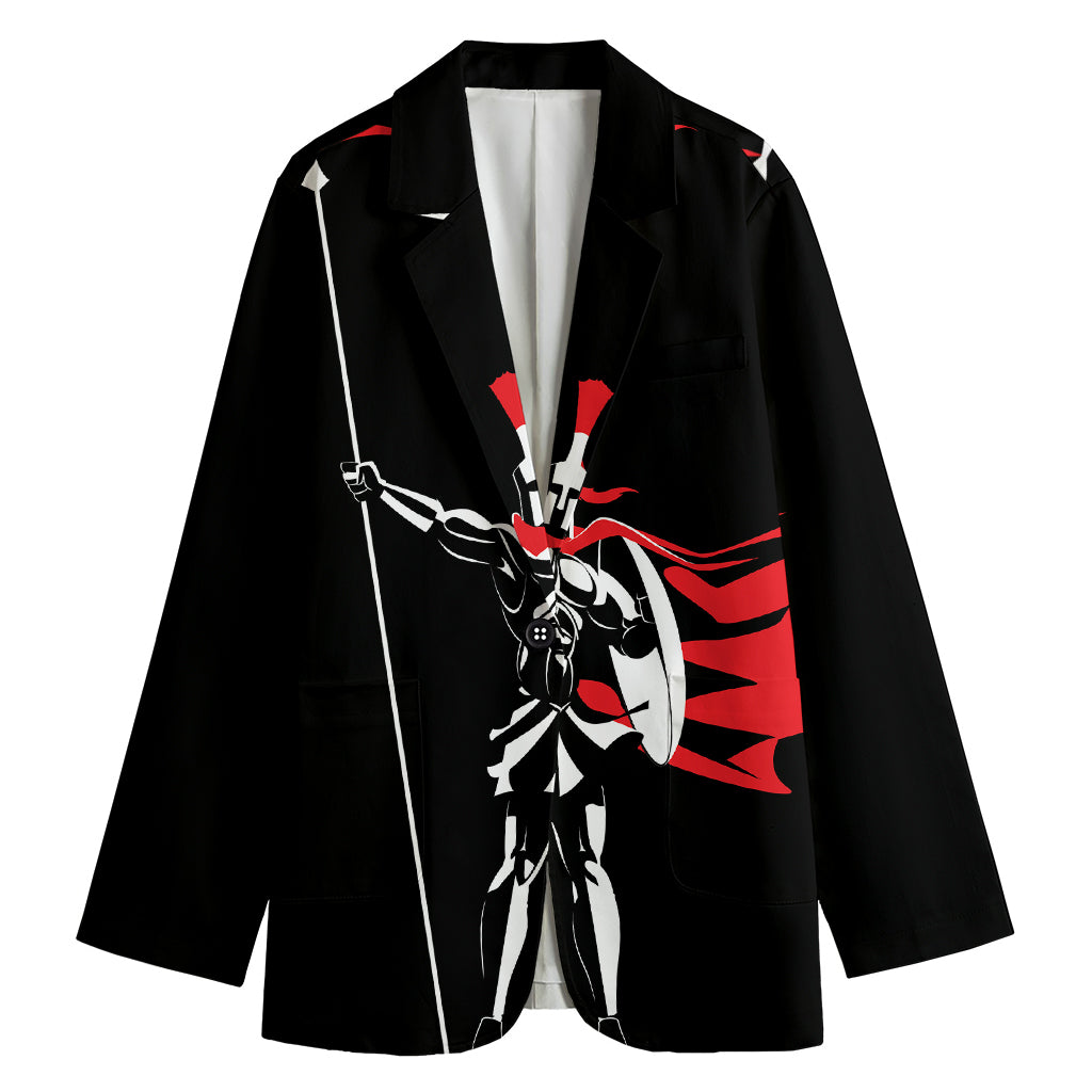 Spartan Warrior Print Women's Cotton Blazer