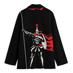 Spartan Warrior Print Women's Cotton Blazer