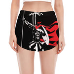 Spartan Warrior Print Women's Split Running Shorts