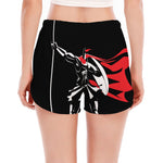 Spartan Warrior Print Women's Split Running Shorts