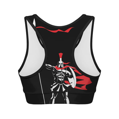 Spartan Warrior Print Women's Sports Bra
