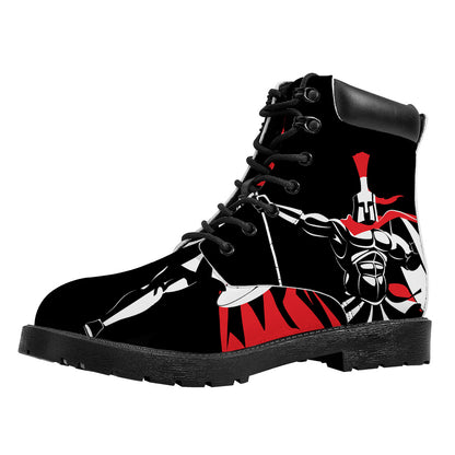 Spartan Warrior Print Work Boots