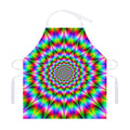 Spiky Psychedelic Optical Illusion Adjustable Apron