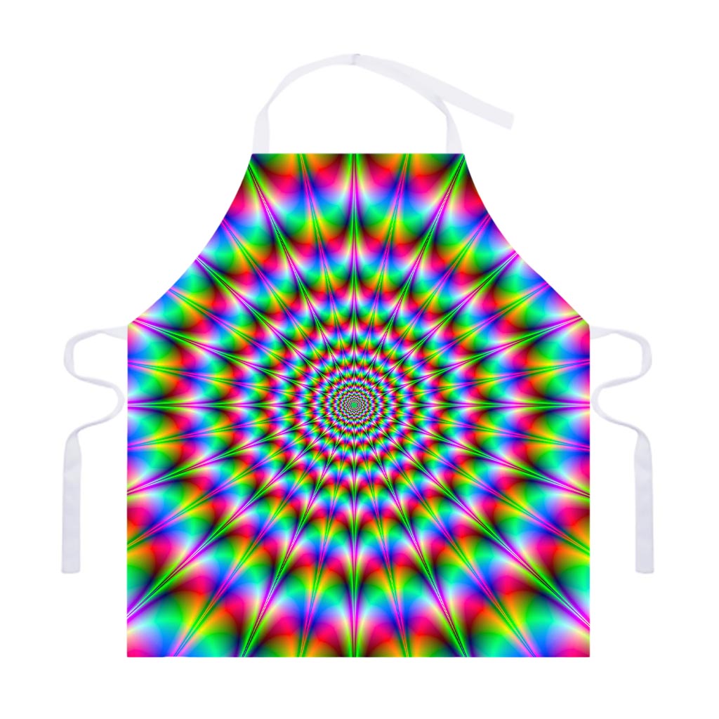 Spiky Psychedelic Optical Illusion Adjustable Apron