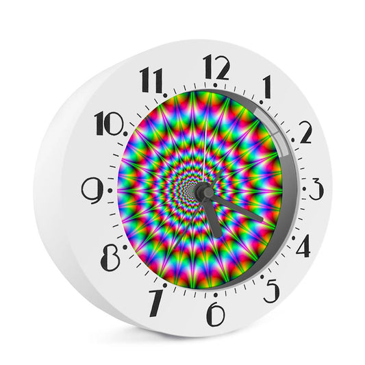 Spiky Psychedelic Optical Illusion Alarm Clock
