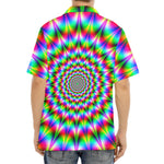 Spiky Psychedelic Optical Illusion Aloha Shirt
