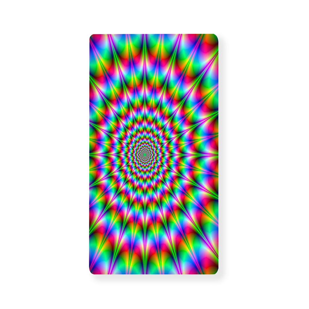 Spiky Psychedelic Optical Illusion Baby Crib Sheet