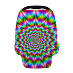 Spiky Psychedelic Optical Illusion Baby Seat Cover