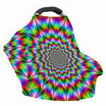 Spiky Psychedelic Optical Illusion Baby Seat Cover