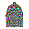 Spiky Psychedelic Optical Illusion School Backpack