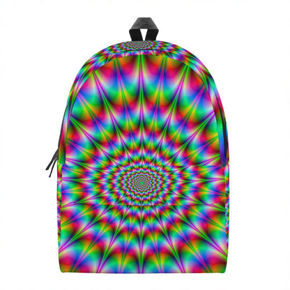 Spiky Psychedelic Optical Illusion Backpack