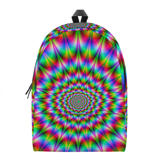 Spiky Psychedelic Optical Illusion Backpack