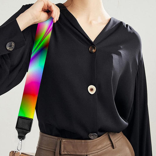 Spiky Psychedelic Optical Illusion Bag Strap