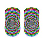Spiky Psychedelic Optical Illusion Bar Stool Covers