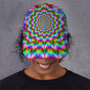 Spiky Psychedelic Optical Illusion Baseball Cap