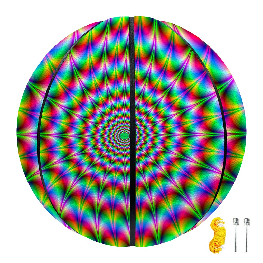 Spiky Psychedelic Optical Illusion Basketball