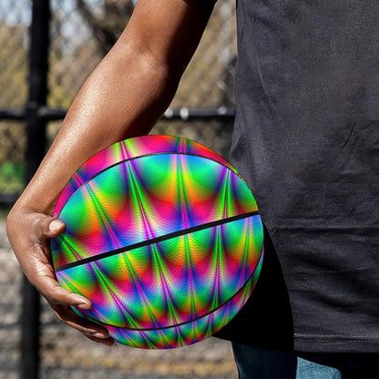 Spiky Psychedelic Optical Illusion Basketball