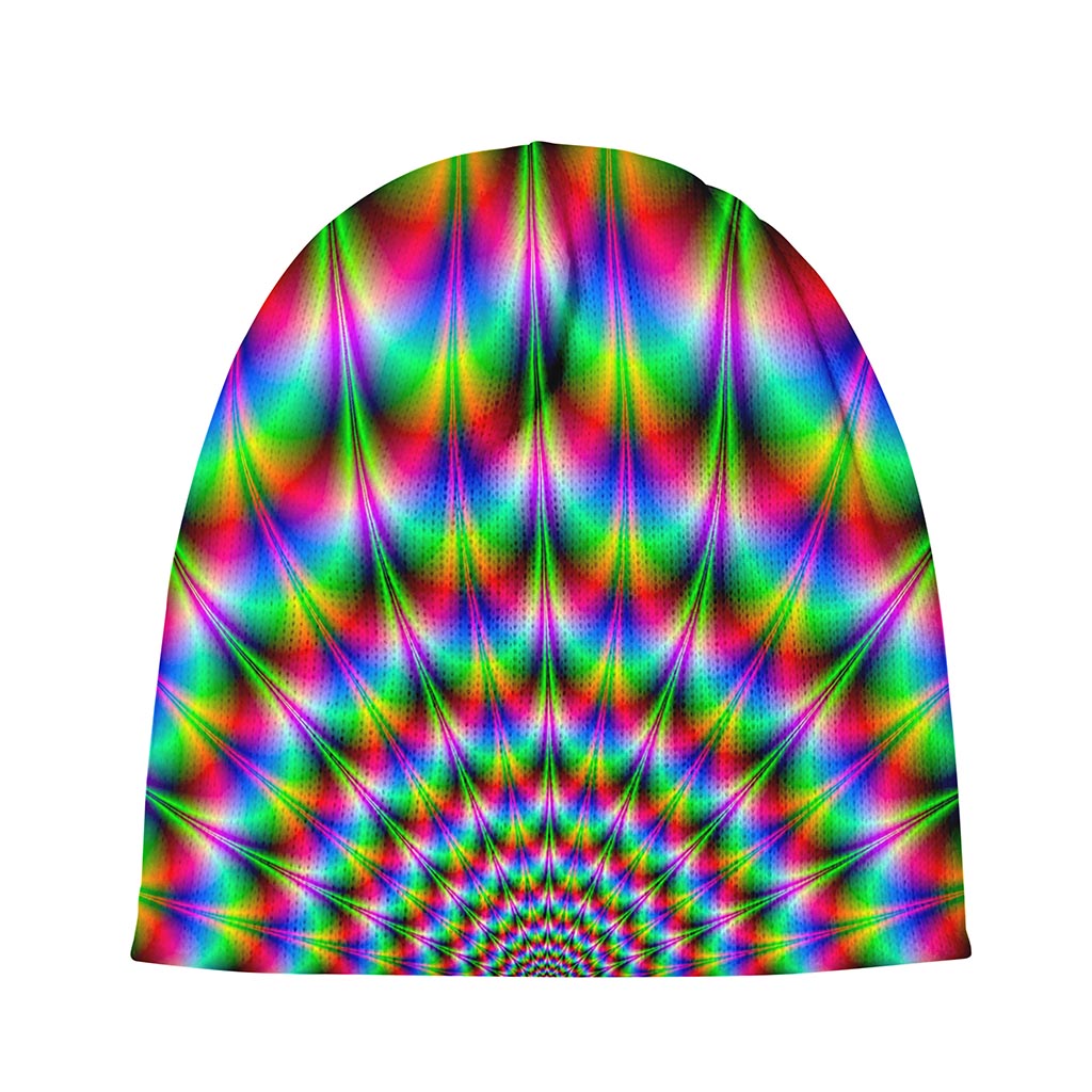 Spiky Psychedelic Optical Illusion Beanie