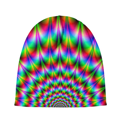 Spiky Psychedelic Optical Illusion Beanie