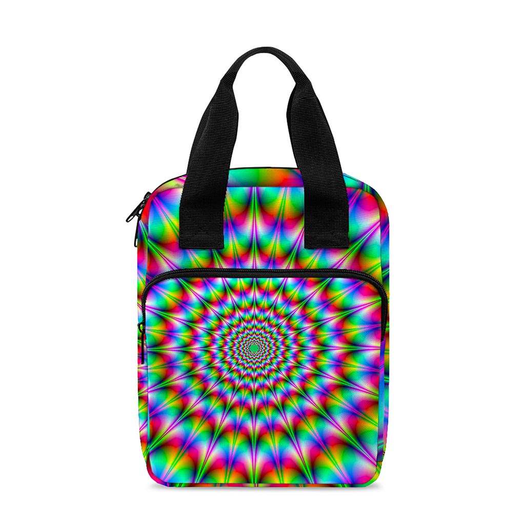 Spiky Psychedelic Optical Illusion Bible Tote Bag