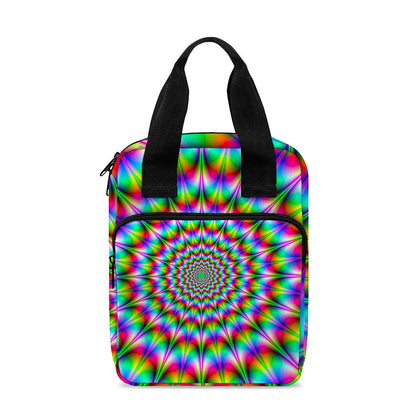 Spiky Psychedelic Optical Illusion Bible Tote Bag