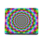 Spiky Psychedelic Optical Illusion Bifold Wallet