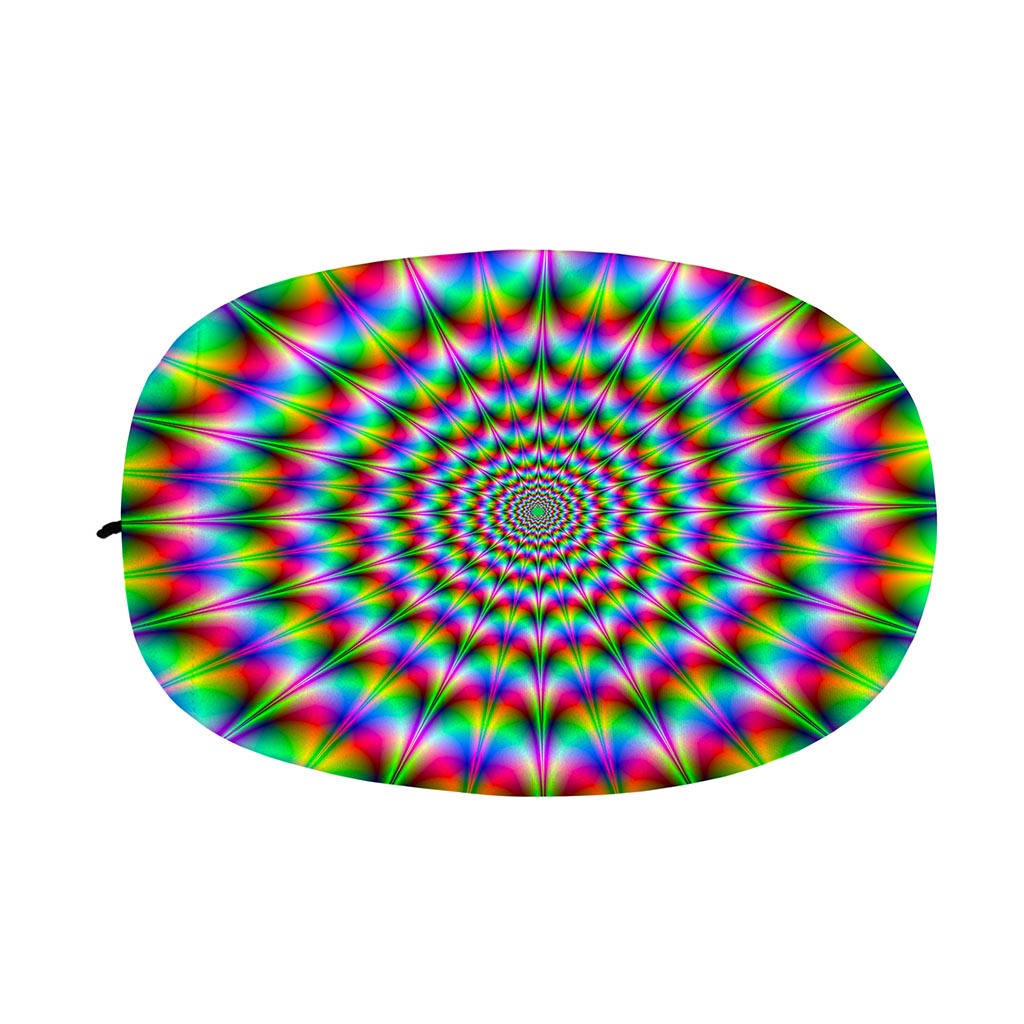 Spiky Psychedelic Optical Illusion Car Side Mirror Covers