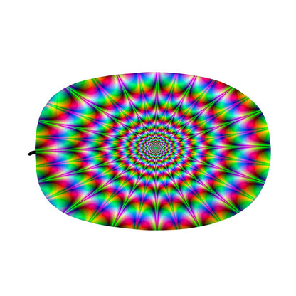 Spiky Psychedelic Optical Illusion Car Side Mirror Covers
