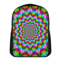 Spiky Psychedelic Optical Illusion Casual Backpack