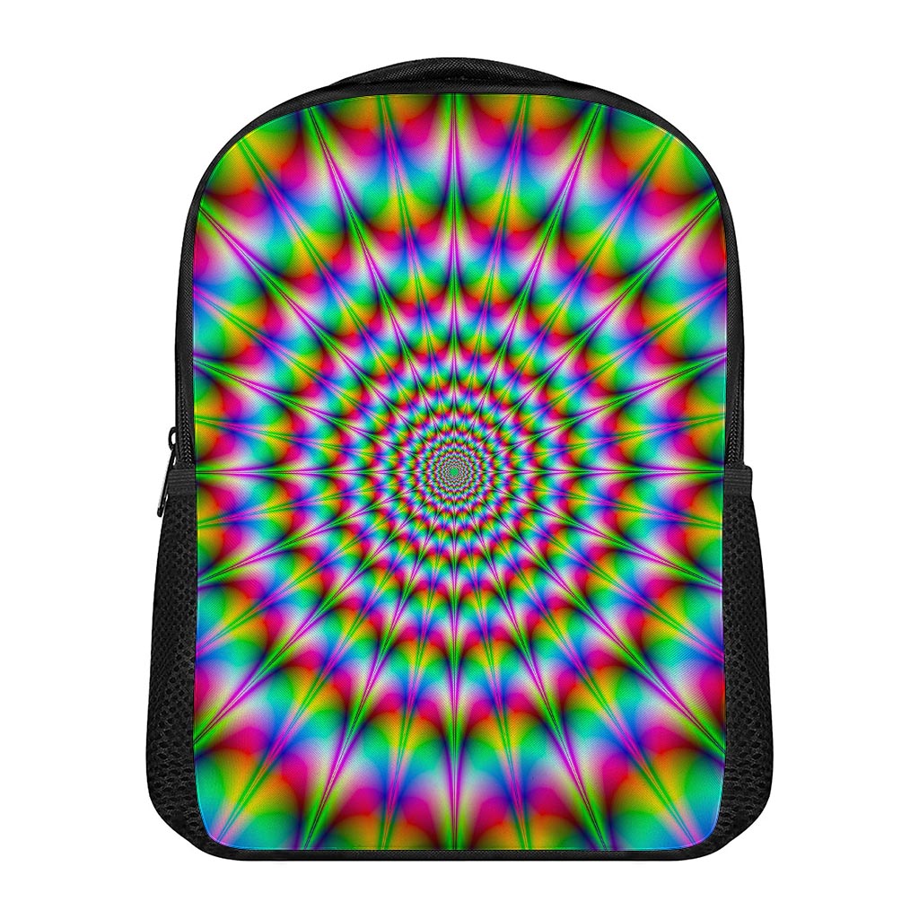 Spiky Psychedelic Optical Illusion Casual Backpack