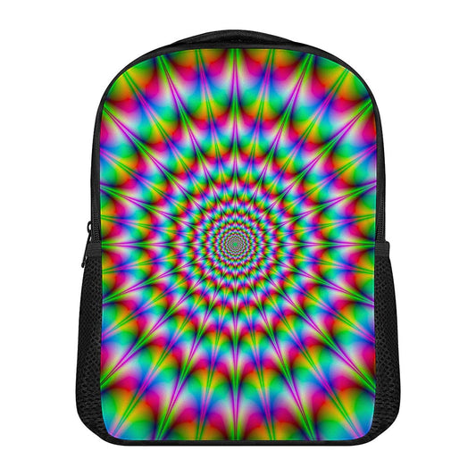 Spiky Psychedelic Optical Illusion Casual Backpack