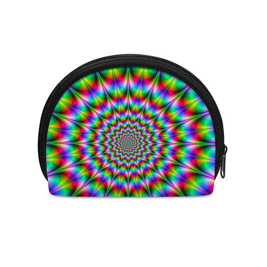 Spiky Psychedelic Optical Illusion Coin Purse