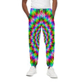 Spiky Psychedelic Optical Illusion Cotton Sweatpants