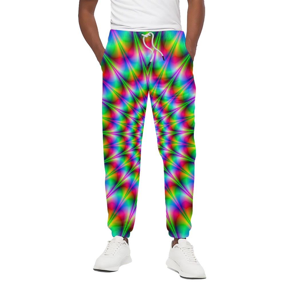 Spiky Psychedelic Optical Illusion Cotton Pants