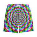 Spiky Psychedelic Optical Illusion Cotton Shorts