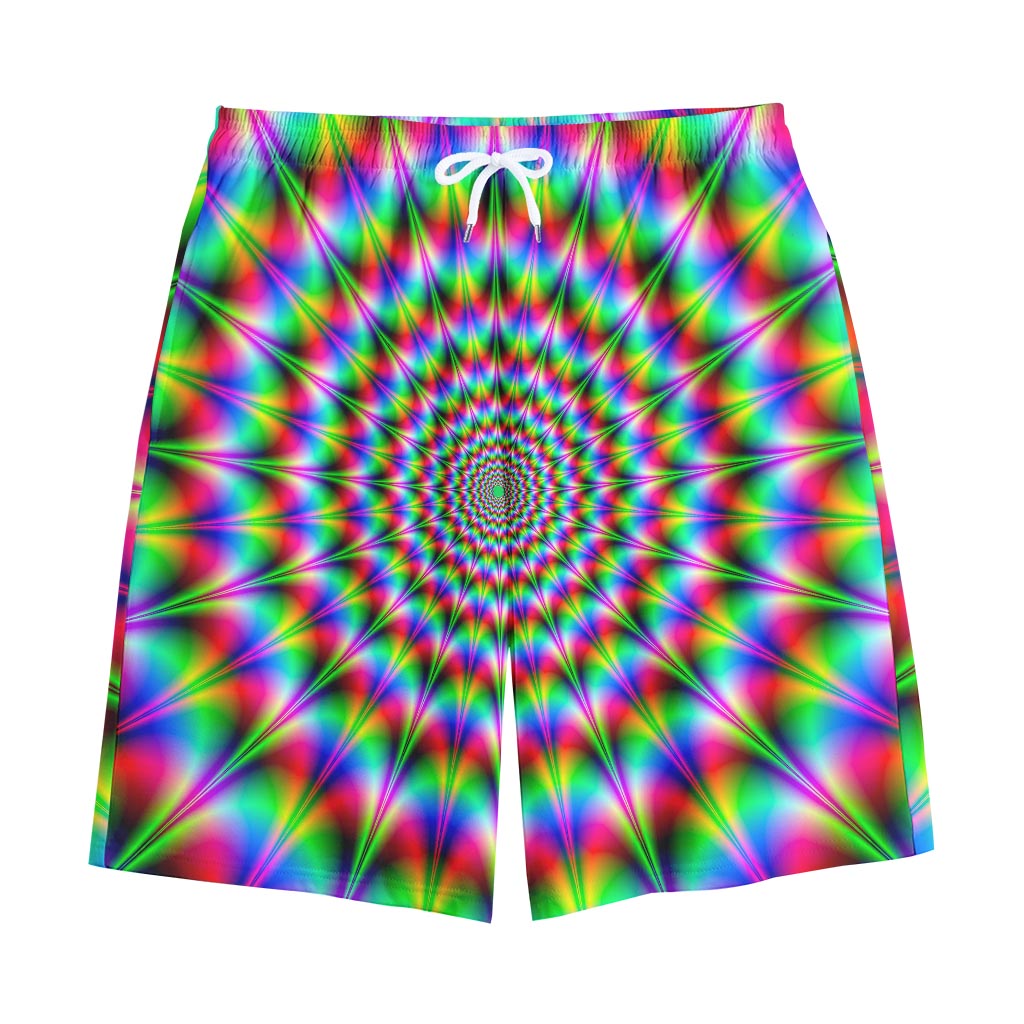 Spiky Psychedelic Optical Illusion Cotton Shorts
