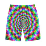 Spiky Psychedelic Optical Illusion Cotton Shorts
