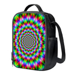 Spiky Psychedelic Optical Illusion Crossbody Lunch Bag