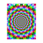 Spiky Psychedelic Optical Illusion Curtain