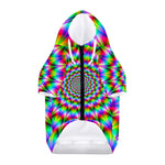 Spiky Psychedelic Optical Illusion Dog Zip Up Hoodie